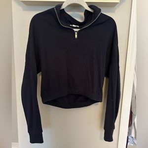 Garage Cropped Quarter Zip Jacket